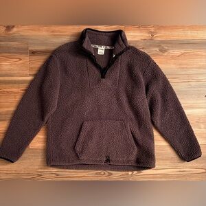 PINK Victoria's Secret Gray Sherpa Pullover